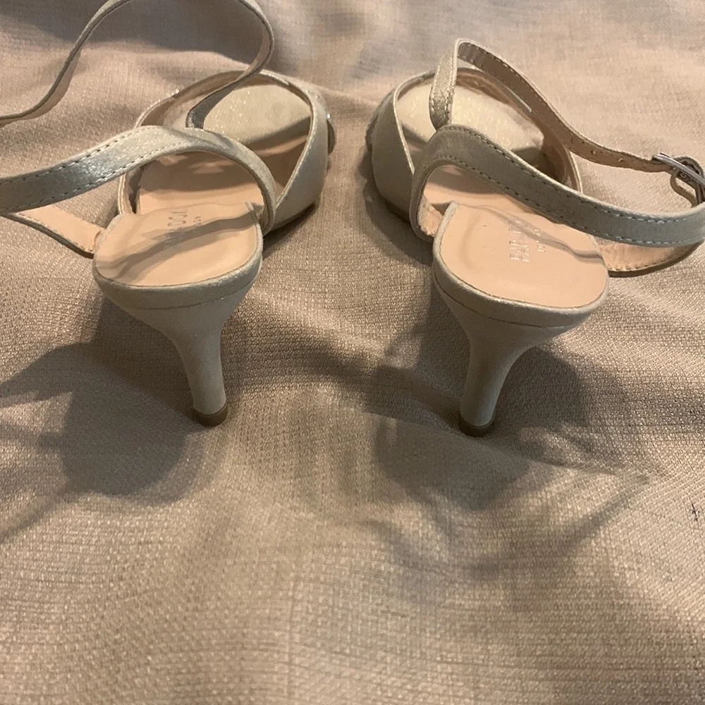 Paradox London Elaine Champagne Glitter Sandals